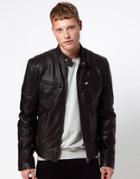 Barney's Leather Jacket Biker