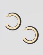 New Look Retro Hoop Earrings - Black