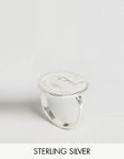 Katie Mullally Sterling Silver Farthing English Coin Ring - Silver