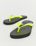 Brave Soul Neon Flip Flop - Yellow