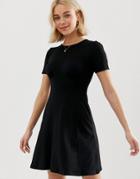 Asos Design Ultimate Mini Tea Dress-black