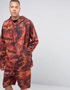 Granted Camo Hoodie With Super Long Sleeves - Brown