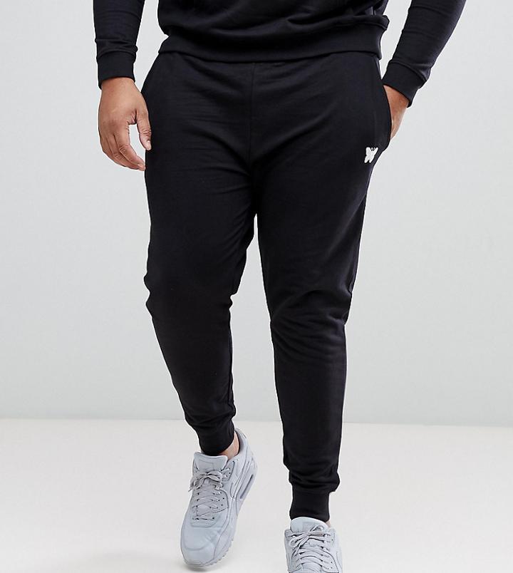 Good For Nothing Plus Skinny Joggers In Black With Small Logo - Black