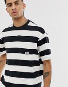 Element Wide Stripe T-shirt In Black - Black