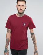 Penfield Perris Small Logo T-shirt In Red - Red