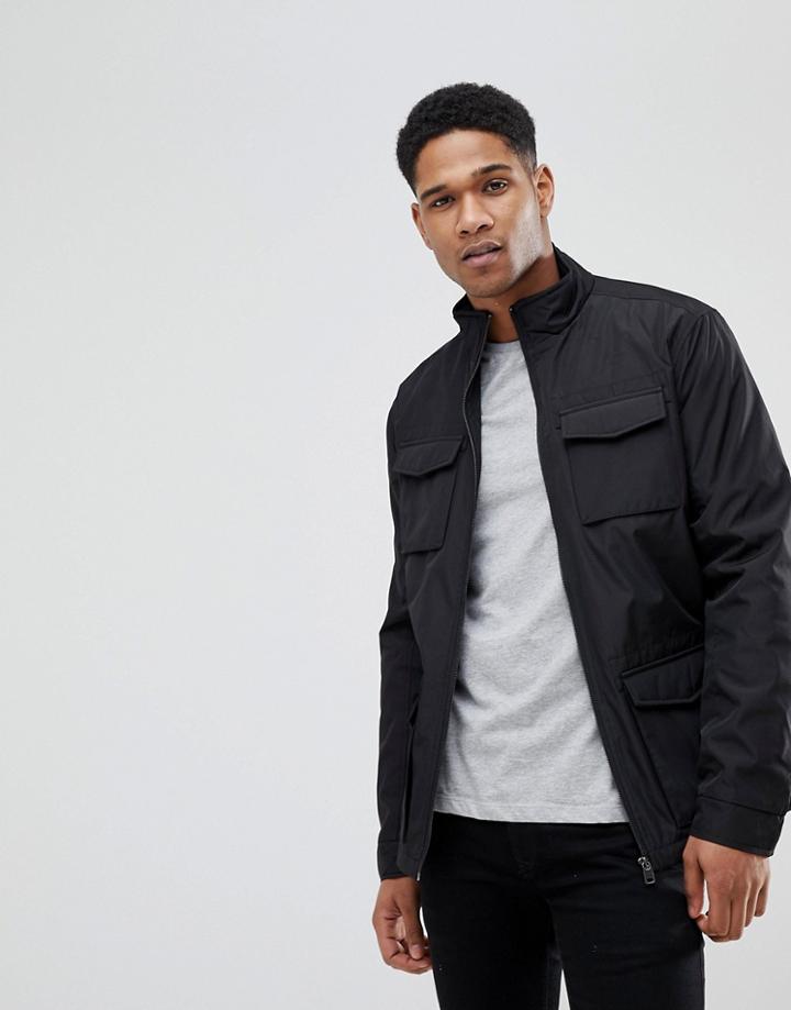 Stradivarius Utility Jacket In Black - Black