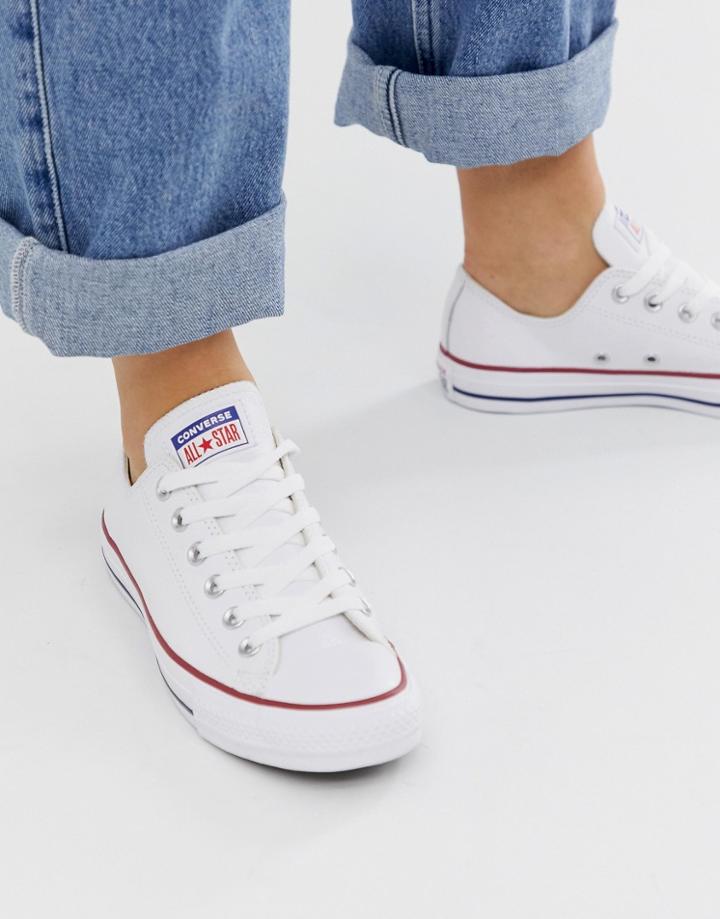 Converse Chuck Taylor Ox Leather White Sneakers