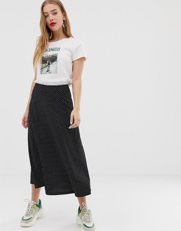 Jdy Polka Dot Midi Skirt-multi