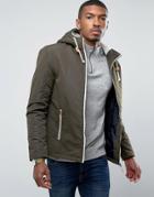 Brave Soul Hooded Jacket With Toggles - Green