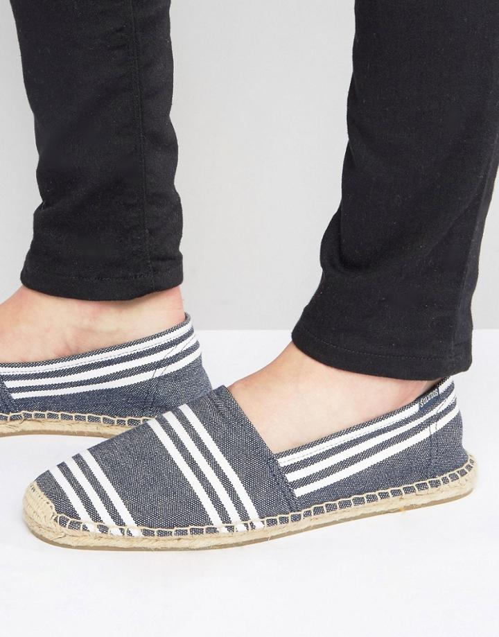 Soludos Original Stripe Espadrilles - Navy