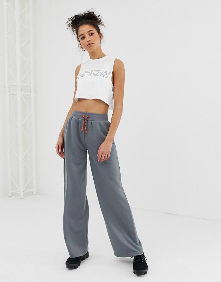 Asos 4505 Wide Leg Jogger-gray