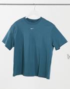 Nike Essentials Boyfriend T-shirt In Dark Blue-green
