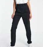 Topshop Tall Cigarette Pants In Black