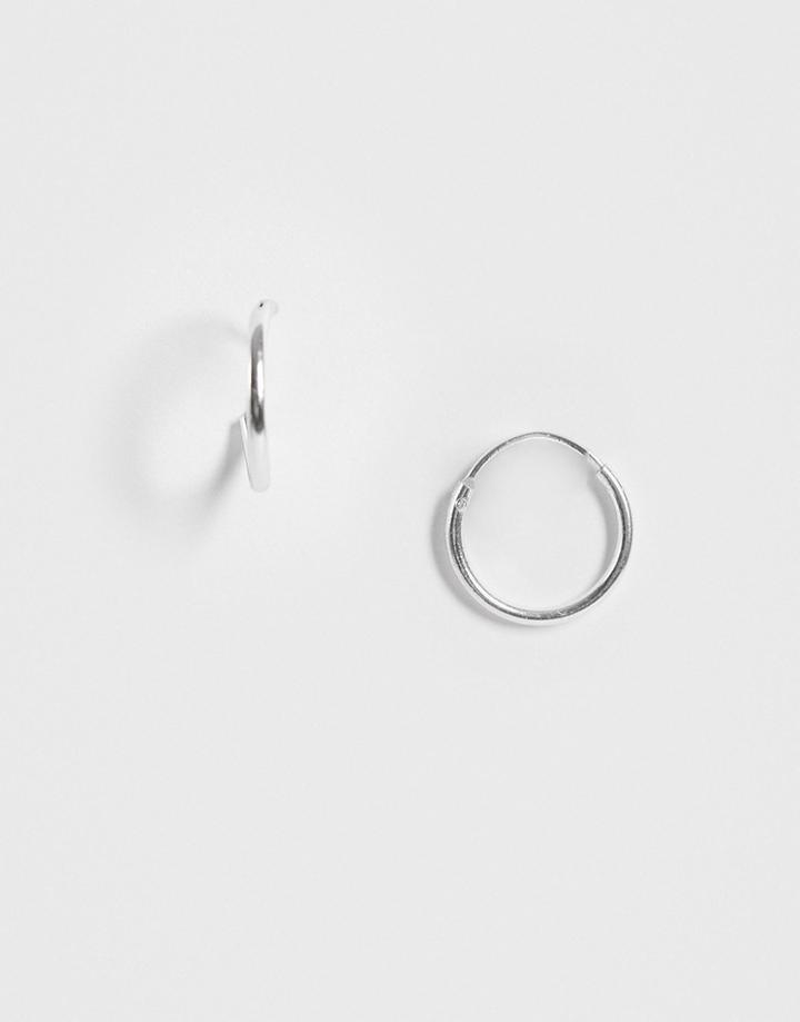 Status Syndicate Sterling Silver Hoop Earrings