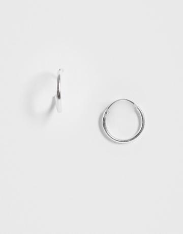 Status Syndicate Sterling Silver Hoop Earrings