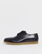 Zign Chunky Lace Up Shoes In Black - Black