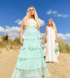 Labelrail X Olivia & Alice Maxi Skirt With Tiering-blues