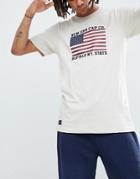 New Era T-shirt With U.s.a Logo In Stone - Stone