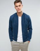 Jack & Jones Originals Faux Suede Bomber - Green