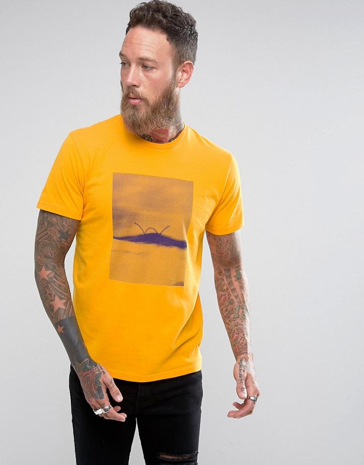 Edwin Abstract Fuji T-shirt - Yellow