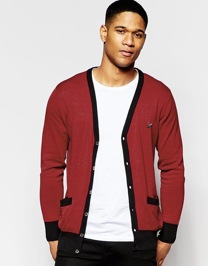 Ringspun Ponder Cardigan - Red