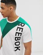 Reebok One Series Color Block T-shirt In White