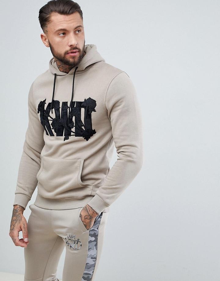 Kings Will Dream Muscle Logo Hoodie - Stone