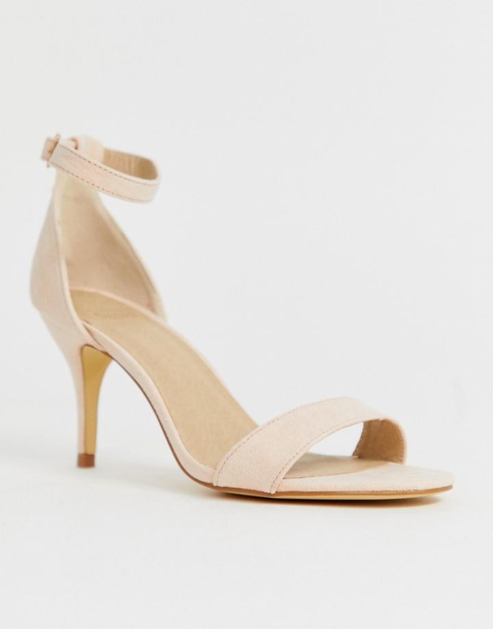 Oasis Heeled Sandals In Beige - Beige