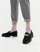 New Look Chunky Loafer In Black - Black