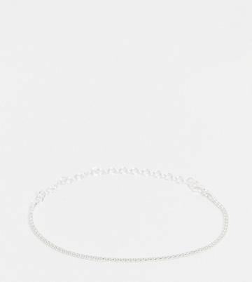 Kingsley Ryan Curved Tube Chain Bracelet In Sterling Silver