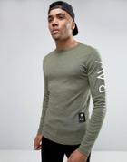 G-star Beraw Qane Biker Sleeve Logo Long Sleeve Top - Green