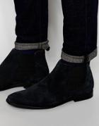 Base London William Suede Chelsea Boots - Blue