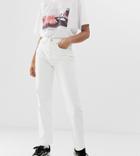 Weekday Voyage Mom Jean In Loved White - White