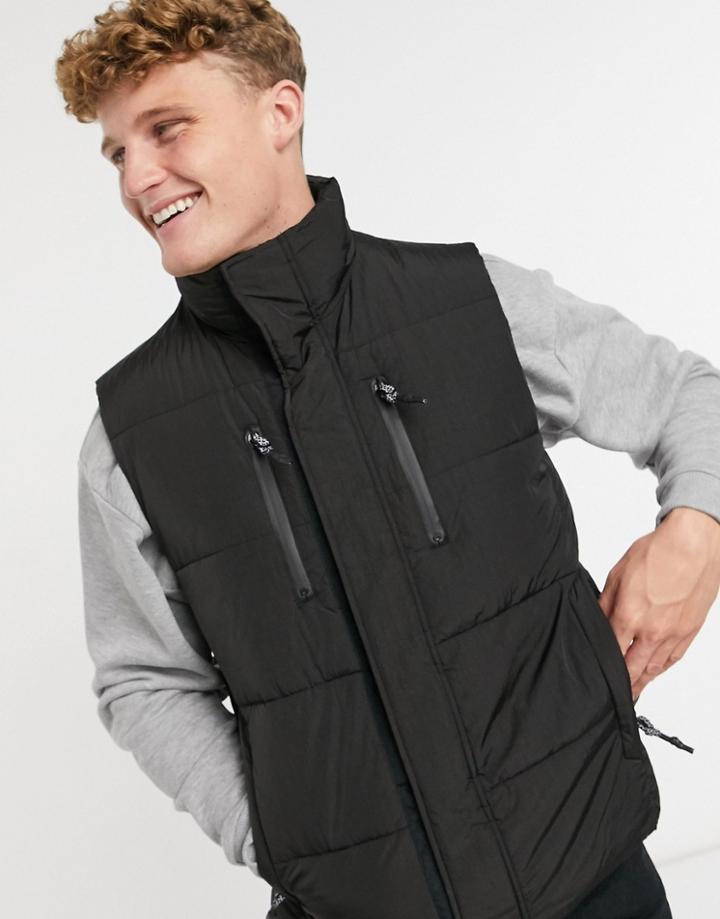River Island Vest In Black