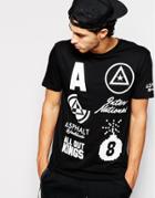 Asphalt Yacht Club Worldwide Multi Logo T-shirt - Black