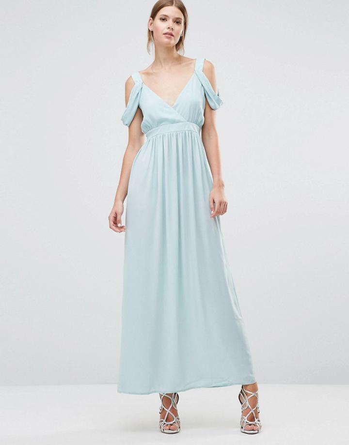 Oh My Love Cowl Shoulder Maxi Dress - Green