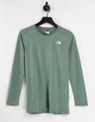 The North Face Simple Dome Long Sleeve T-shirt In Green