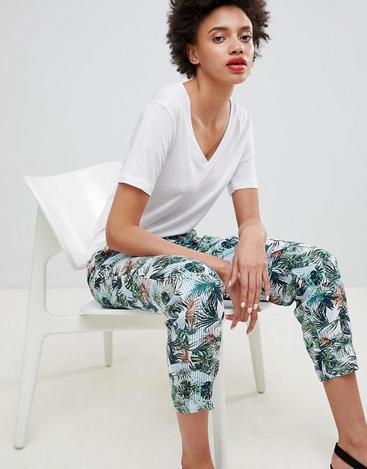 Esprit Tropical Printed Joggers - Multi