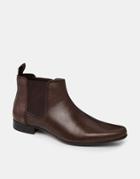 Asos Chelsea Boots In Leather - Brown Leather