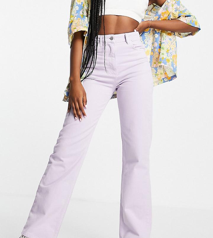 Collusion X005 Straight Leg Jeans In Violet-purple