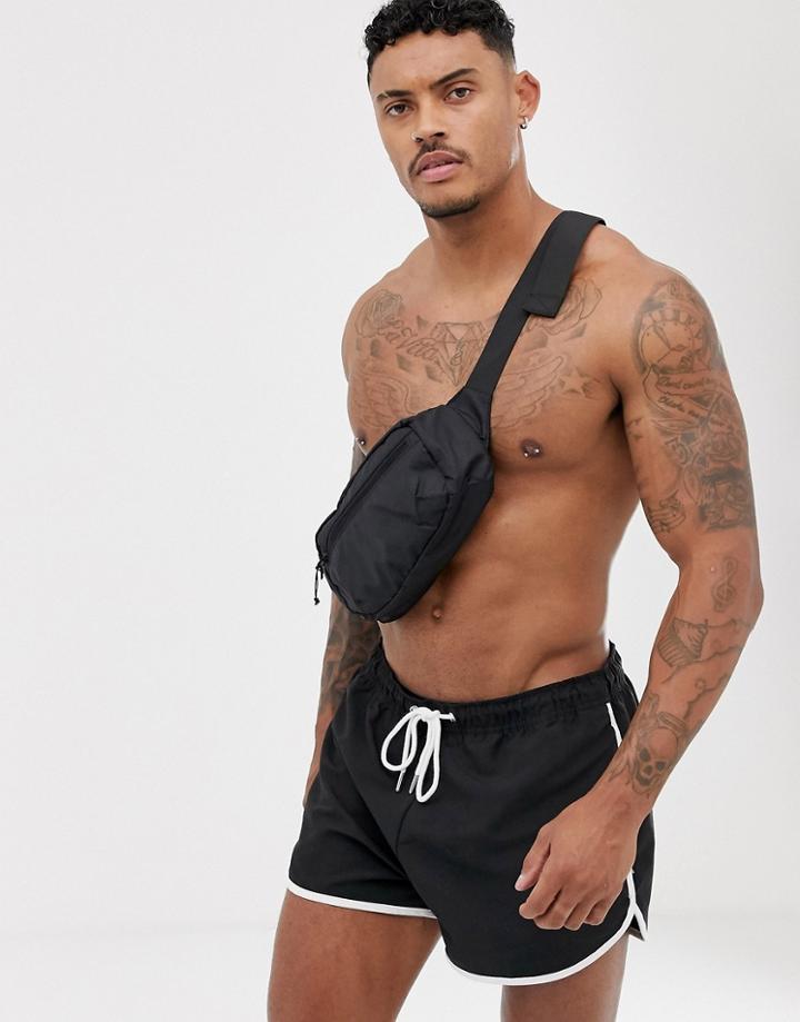 New Look Runner Swim Shorts In Black