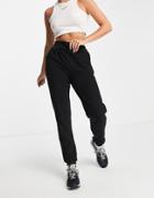 Threadbare Harley Waffle Sweatpants In Black