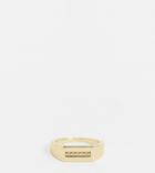 Serge Denimes Signet Ring In Gold With Rectangular Design