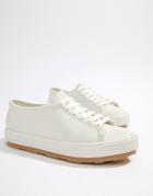 Melissa Lace Up Sneakers - White