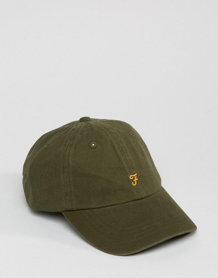 Farah Baseball Cap Khaki Green - Green