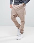 Asos Drop Crotch Woven Joggers In Pink - Pink