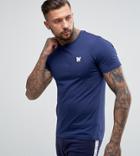 Good For Nothing Muscle T-shirt In Navy With Chest Logo Exclusive To Asos - Navy