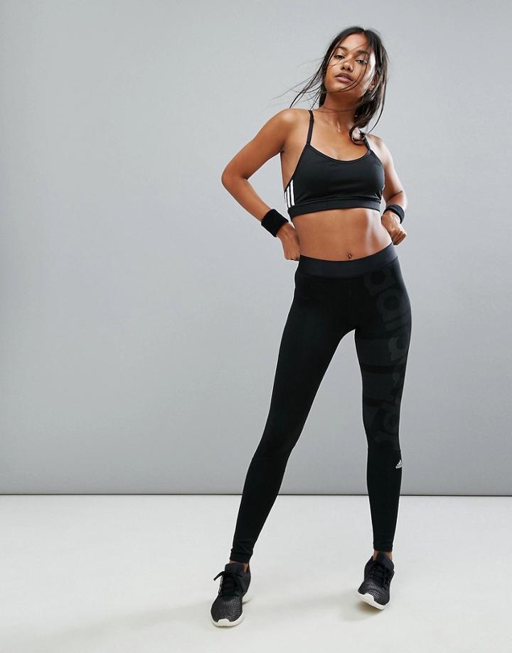 Adidas Training Tight In Black - Black