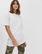 New Look Oversized Boyfriend Tee In White - White