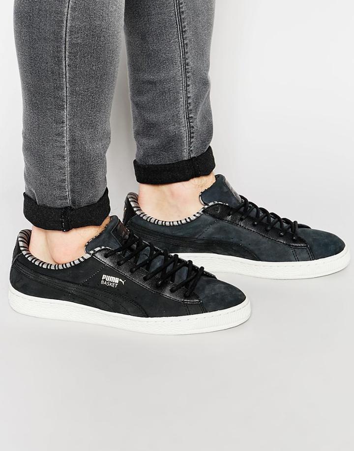 Puma Basket Classic Citi Pack Sneakers - Black